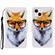 iPhone 13 mini 3D Colored Drawing Horizontal Flip Leather Phone Case - Fox