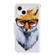 iPhone 13 mini 3D Colored Drawing Horizontal Flip Leather Phone Case - Fox