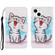 iPhone 13 mini 3D Colored Drawing Horizontal Flip Leather Phone Case - Red Mouth Cat