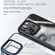iPhone 13 mini MG Series Carbon Fiber TPU + Clear PC Four-corner Airbag Shockproof Case - Blue