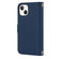 iPhone 13 mini Cross Texture Lanyard Leather Phone Case - Blue