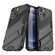 iPhone 13 mini Punk Armor 2 in 1 PC + TPU Phone Case with Invisible Holder - Black