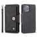 iPhone 13 mini POLA 9 Card-slot Oil Side Leather Phone Case - Black