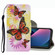 iPhone 13 mini Coloured Drawing Pattern Leather Phone Case - Chrysanthemum Butterfly