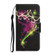 iPhone 13 mini Coloured Drawing Pattern Leather Phone Case - Couple Butterfly