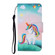 iPhone 13 mini Colored Drawing Pattern Horizontal Flip Leather Phone Case - Rainbow Unicorn