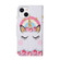 iPhone 13 mini Colored Drawing Pattern Flip Leather Case - Crown Unicorn