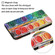 iPhone 13 mini Coloured Drawing Pattern Leather Phone Case - Eye Shadow
