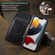iPhone 13 mini Vintage Bark Texture Wallet Leather Phone Case - Black