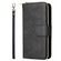 iPhone 13 mini 9 Card Slots Zipper Wallet Bag Leather Phone Case - Black iPhone 13 mini 9 Card Slots Zipper Wallet Bag Leather Phone Case - Black