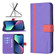 iPhone 13 mini BF13 Color Matching Cross Texture Leather Phone Case - Purple