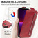 iPhone 13 mini Zipper Wallet Vertical Flip Leather Phone Case - Red