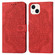 iPhone 13 mini Mandala Embossed Flip Leather Phone Case - Red
