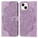 iPhone 13 mini Mandala Embossed Flip Leather Phone Case - Purple