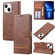 iPhone 13 mini Classic Wallet Flip Leather Phone Case - Brown