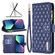 iPhone 13 mini Diamond Lattice Zipper Wallet Leather Flip Phone Case - Blue