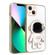 iPhone 13 mini Plating Astronaut Holder Phone Case - White