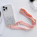 iPhone 13 mini Lanyard Glitter Epoxy Clear Phone Case - Pink