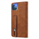 iPhone 13 mini Wristband Magnetic Leather Phone Case - Brown