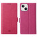 iPhone 13 mini ViLi K Series Dual-side Buckle Magsafe Leather Phone Case - Rose Red iPhone 13 mini ViLi K Series Dual-side Buckle Magsafe Leather Phone Case - Rose Red