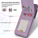 iPhone 13 mini N.BEKUS Vertical Flip Card Slot RFID Phone Case - Purple