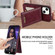 iPhone 13 mini N.BEKUS Vertical Flip Card Slot RFID Phone Case - Wine Red