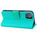 iPhone 13 mini Litchi RFID Leather Phone Case - Malachite Blue