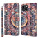 iPhone 13 mini 3D Painted Leather Phone Case - Colorful Mandala