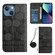 iPhone 13 mini Crossbody Football Texture Magnetic PU Phone Case - Black