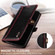 iPhone 13 mini GQUTROBE RFID Blocking Oil Wax Leather Case - Red