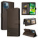 iPhone 13 mini GQUTROBE Skin Feel Magnetic Leather Phone Case - Brown