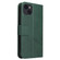 iPhone 13 mini GQUTROBE Right Angle Leather Phone Case - Green
