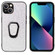 iPhone 13 mini Leather Back Phone Case with Holder - White Sequins