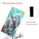 iPhone 13 mini Colored Drawing Leather Phone Case - Elephant