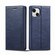 iPhone 13 Mini LC.IMEEKE RFID Anti-theft Leather Phone Case - Blue