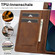 iPhone 13 Mini LC.IMEEKE RFID Anti-theft Leather Phone Case - Brown