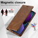 iPhone 13 Mini LC.IMEEKE RFID Anti-theft Leather Phone Case - Brown