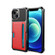 iPhone 13 mini ZM02 Card Slot Holder Phone Case - Red