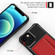 iPhone 13 mini ZM02 Card Slot Holder Phone Case - Red