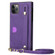 iPhone 13 mini Crossbody Lanyard Shockproof Protective Phone Case - Purple