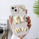 iPhone 13 mini Wave Edge 3D M Bear Bunny Silicone Phone Case - White