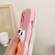 iPhone 13 mini Wave Edge Big Duck Silicone Phone Case with Wristband - Pink