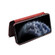 iPhone 13 mini Denior Oil Wax Top Layer Cowhide Simple Flip Leather Case - Dark Red