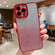iPhone 13 mini High Transparent Gradient Color Glitter TPU Phone Case - Red