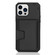 iPhone 13 mini Frosted Card Slot Phone Case - Black