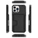 iPhone 13 mini Frosted Card Slot Phone Case - Black