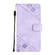 iPhone 13 mini Skin-feel Embossed Leather Phone Case - Light Purple