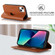 iPhone 13 mini Rhombic MagSafe RFID Anti-Theft Wallet Leather Phone Case - Brown