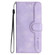 iPhone 13 mini Heart Pattern Skin Feel Leather Phone Case - Purple