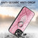 iPhone 13 mini Snakeskin Leather Back Cover Ring Phone Case - Pink